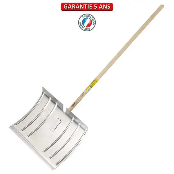 Poussoir à neige alu 50 cm manche 1,30 m, outil pour le déneigement - PERRIN
