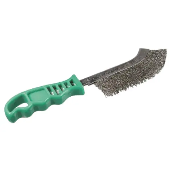 Brosse Uni.Le À Manche Plastique 1 Rang Inox Ondulé 0,30 Mm Osborn