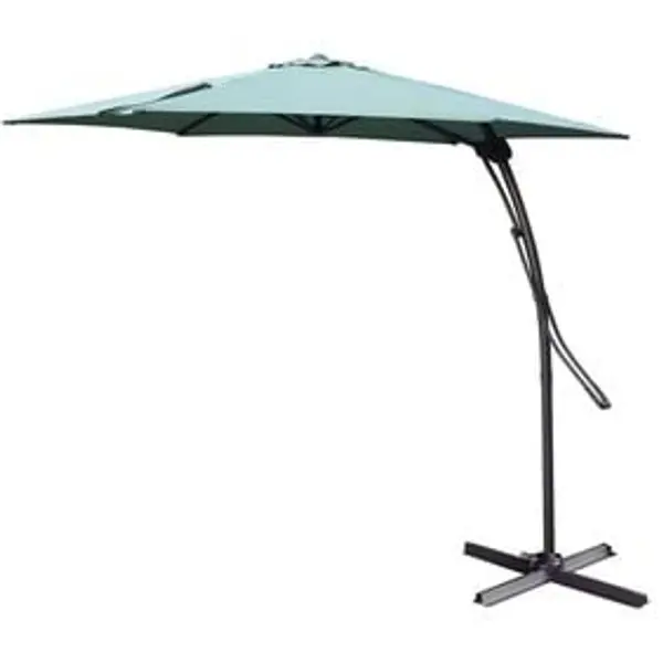 Parasol déporté Malaga Ø345xH245cm vert