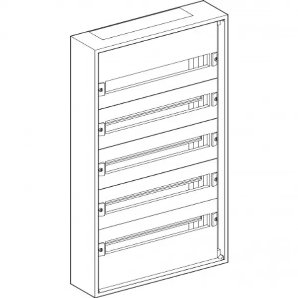 LVS08005 Schneider - Coffret électrique métal Prisma Pack 160 - 120 modules - 5 rangées de 24 modules
