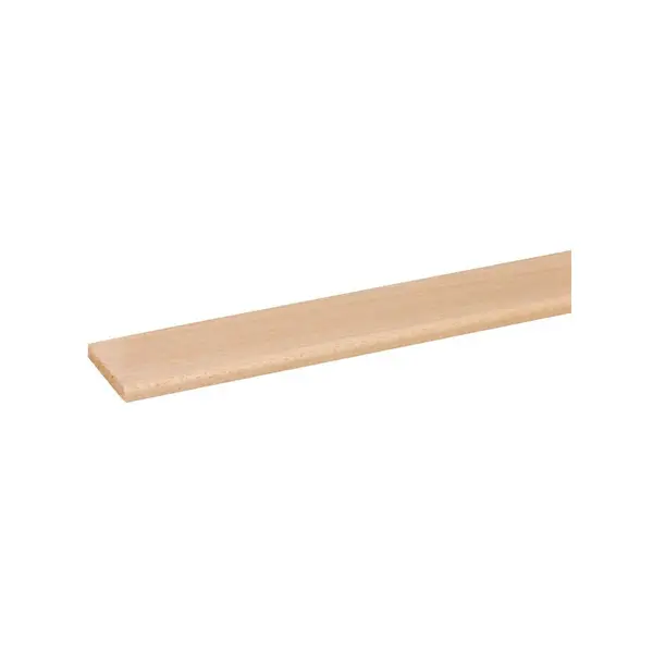 Moulure plate en marupa clair 240 x 3,4 x 0,5 cm