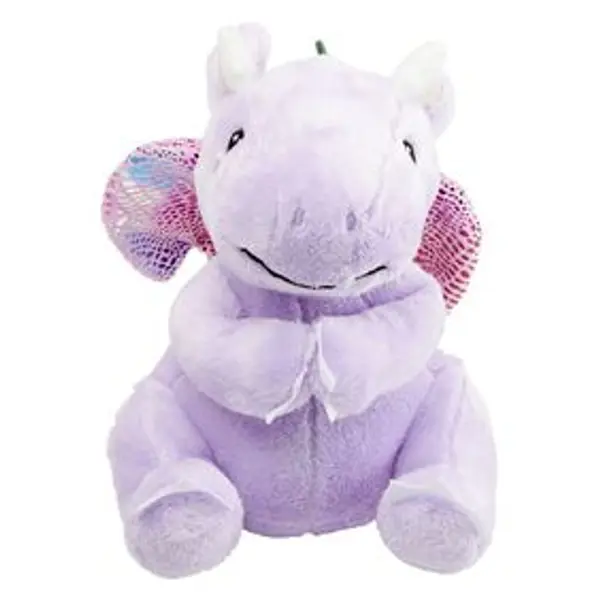 Peluche dragon polyester 19x15cm (3 modèles)