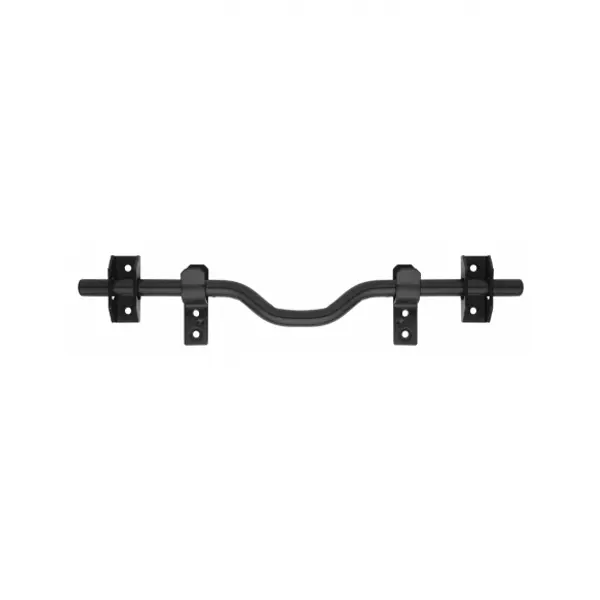 Barre de sécurité pour volet bois, acier, Ø18x410mm, zingué noir - THIRARD