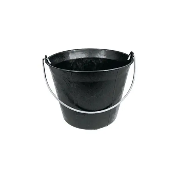 Seau Plastique Noir 11 Litres Anse 5,3 Poignee Taliaplast