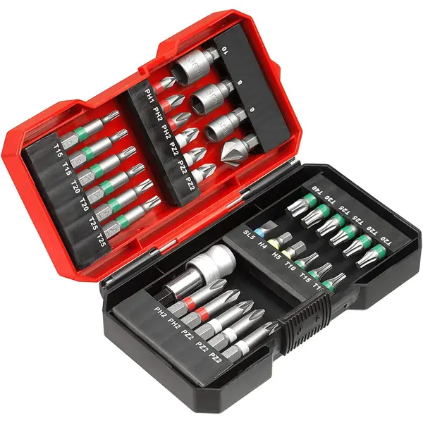 Coffret 34 embouts de vissage pour Perceuse Visseuse sans fil - KWB by Einhell