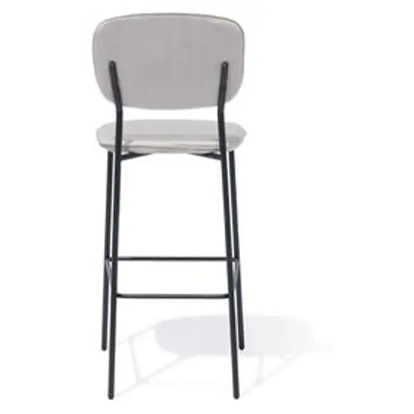 Tabouret de bar Morgane gris - L49xP46xH114 cm