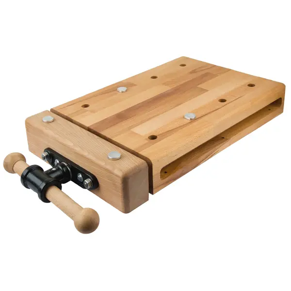 Plan de travail compact avec étau 770 mm - Plateau hêtre massif 80 mm - Pinié