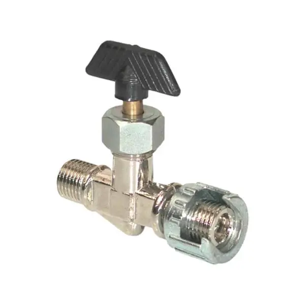 LACME Robinet entrée-sortie 1/4" mâle pour épurateur-détendeur - 372202