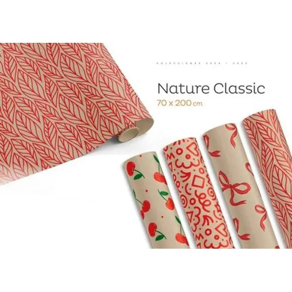 Papel Rollo Surtido Nature 70x2mt