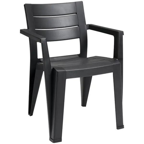 Fauteuil "Roma Graphite" L. 61,5 x l. 58 x H. 79 cm