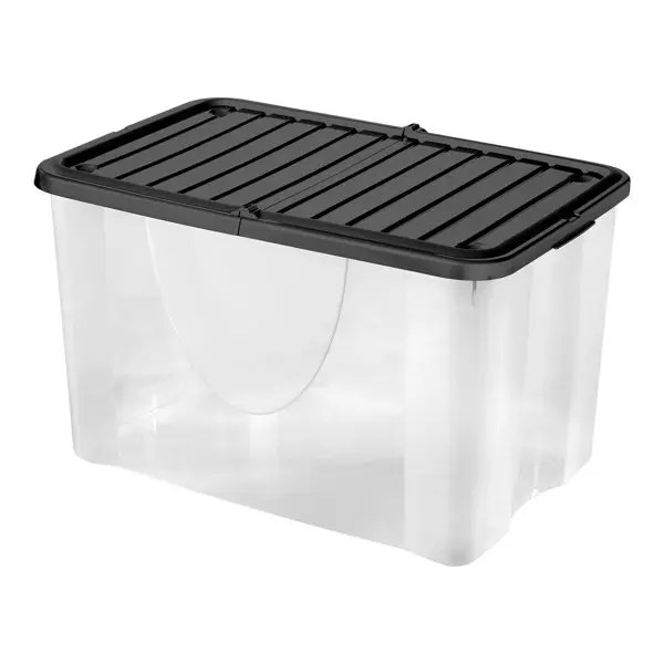 Boîte de rangement avec couvercle 58L