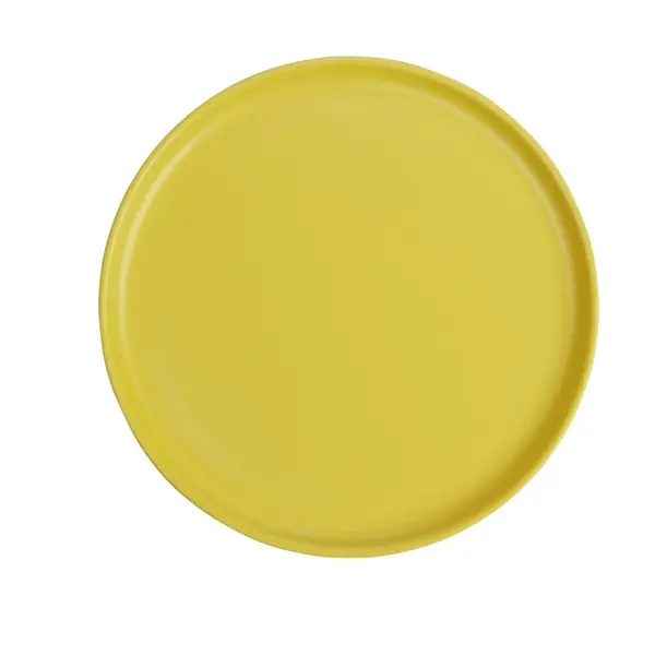 Assiette à dessert ronde Nordic porcelaine jaune Ø22cm