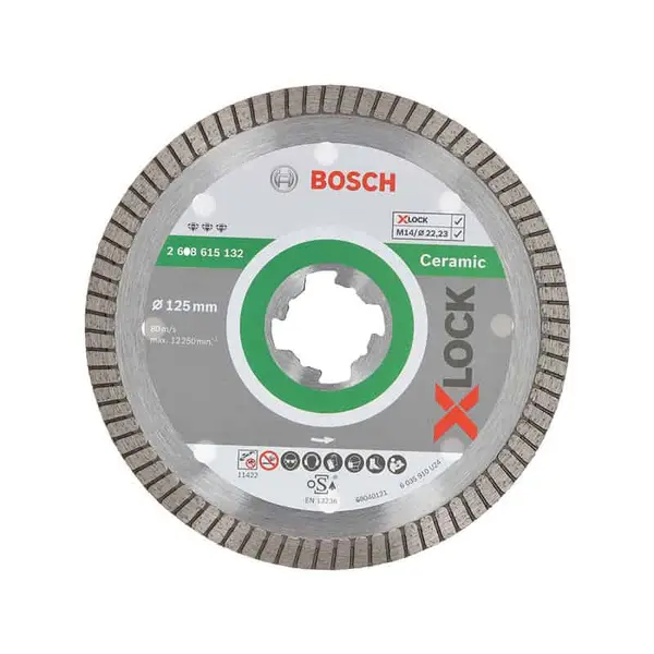 BOSCH Disque diamant X-LOCK 125mm - Best for Ceramic ExtraClean Turbo