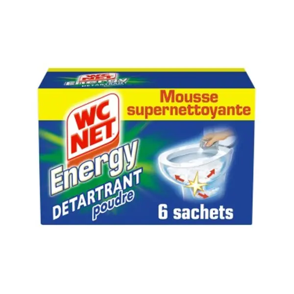 Wc Net Détartrant Total Hygiene: 6 Sachets de 60g