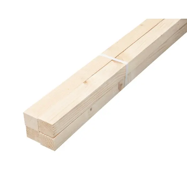 Botte de 4 tasseaux en sapin brut 2,40 m - section 32 x 38 mm