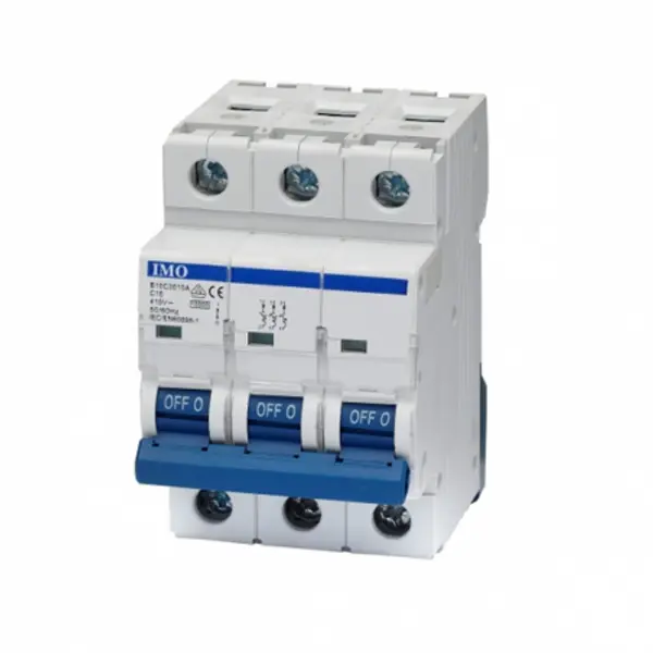 Disjoncteur tripolaire 3P - 25A - 10kA - courbe D - À vis - IMO B10D3025A