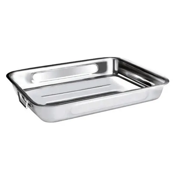 Bandeja horno IBILI Rustidera Inox.Asas Abatib.40X28Cm.