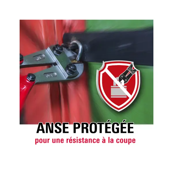 Cadenas à clé, extérieur, 40mm, protecteur d'anse épaulé, 2 clés acier nickelé - THIRARD