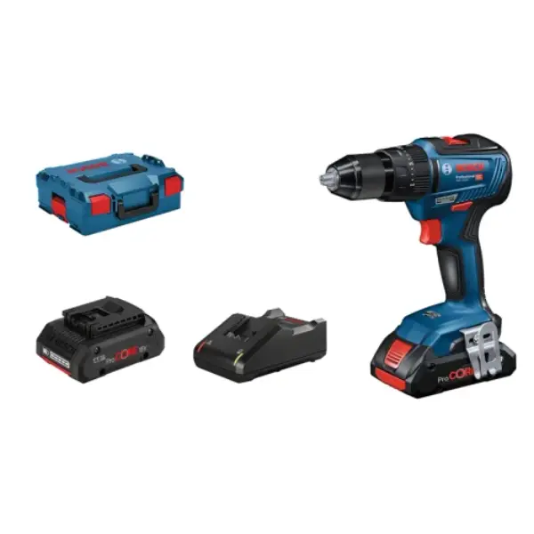 Perceuse-visseuse sans fil GSB 18V-55 Professional avec 2 batteries ProCORE18V 4,0 Ah Li-Ion