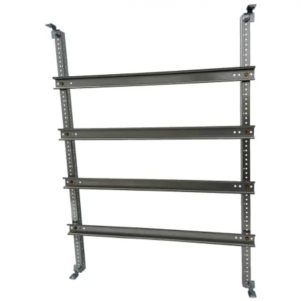 Chassis modulaire 112 modules pour coffret polyester ABB Aria 86 - 5 rangées de 2x 18 modules