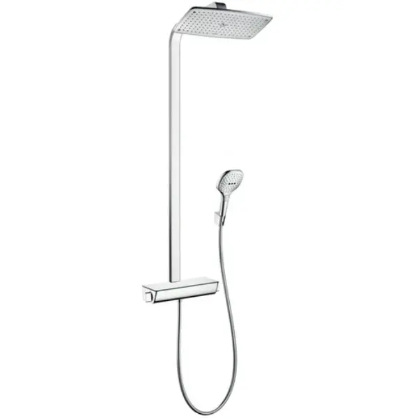 Colonne de douche thermostatique Showerpipe Raindance E 360 - chrome - 1 jet