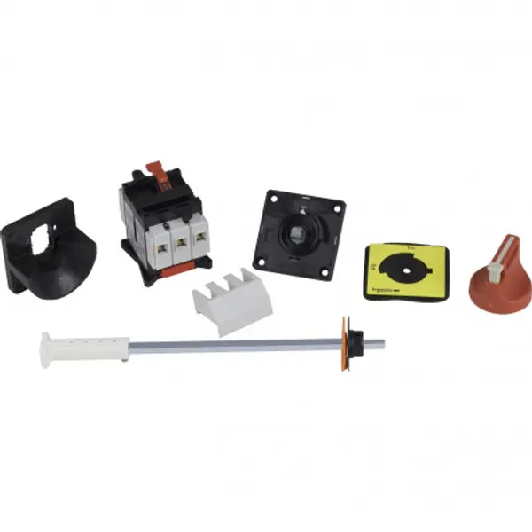 VCCF1 Schneider - Inter sectionneur 3P 32A - Montage rail DIN + Poignée rouge sur porte 4 vis - TeSys Vario VCCF