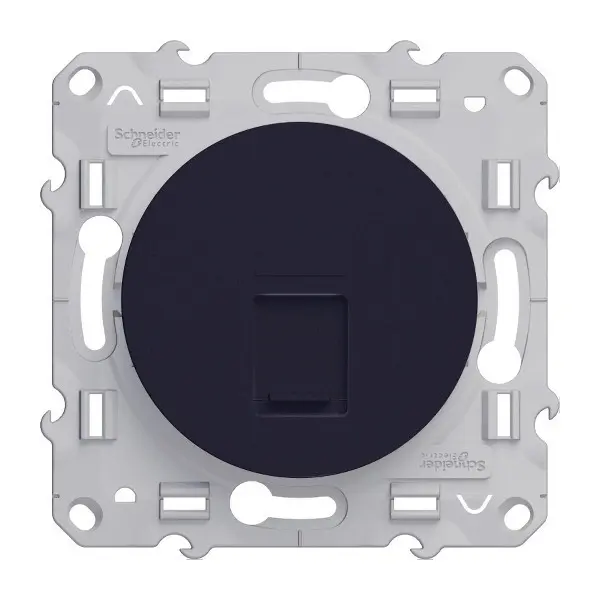 Odace - Prise RJ45 Anthracite grade 2 ou 3 suivant câblage - S540476