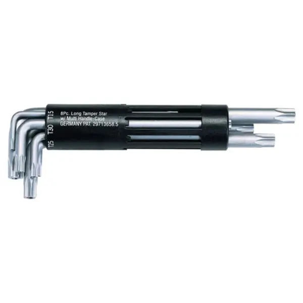 Jeu de 8 clés males TORX percées longues T10 à T50 KS Tools