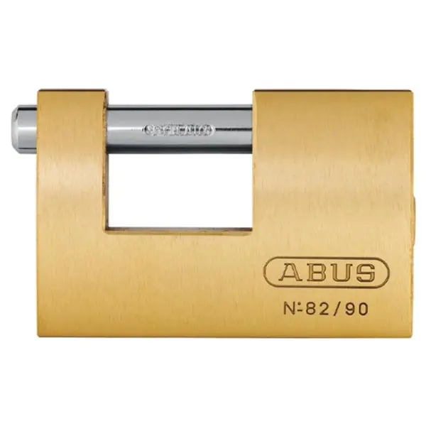 Cadenas rectangulaire laiton de sol 90mm Abus