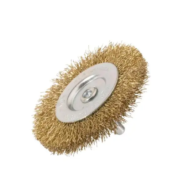 Brosse Circ. Tige De 6 Mm D75 Mm Ép.10Mm Laiton Ondulé 0,20 Mm Osborn