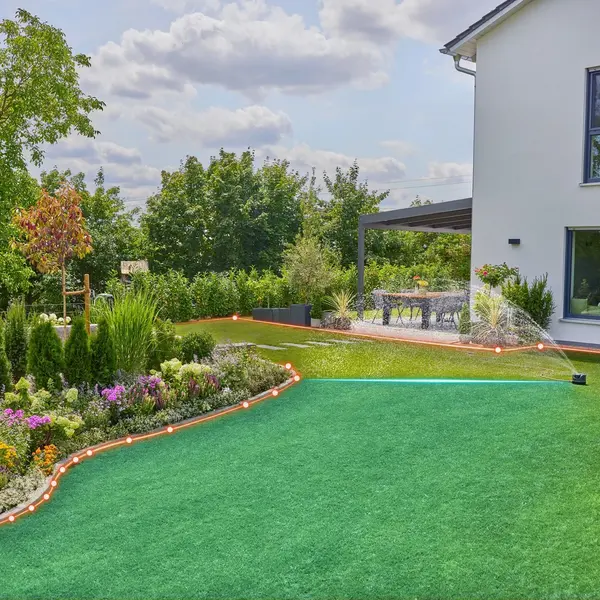 Arroseur solaire programmable - AquaPrecise - Jusqu’à 320 m² - Contrôle Bluetooth® - GARDENA