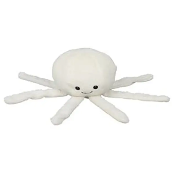 Peluche veilleuse pieuvre lumineuse blanche Ø20xH17cm