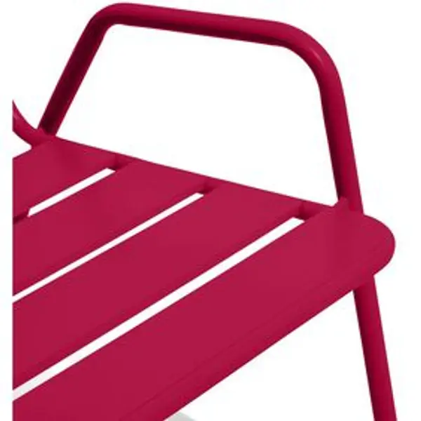 Fauteuil de jardin Fun métal rouge 68x71xH76cm