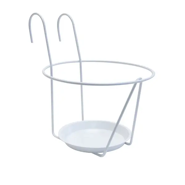Porte-pots soucoupe crochet - 25 cm - blanc - Louis Moulin