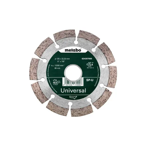Meule de tronçonnage diamantée - SP - U - 125 x 22,23 mm - Metabo