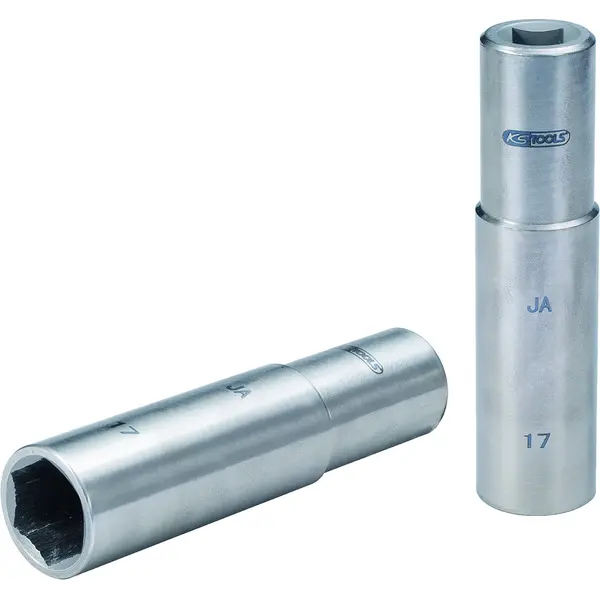 Douille longue TITANplus 6 pans 3/8'', 17mm