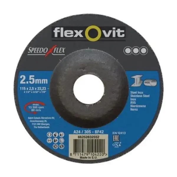 Disque à tronçonner acier inox Speedoflex 230x2 Flexovit