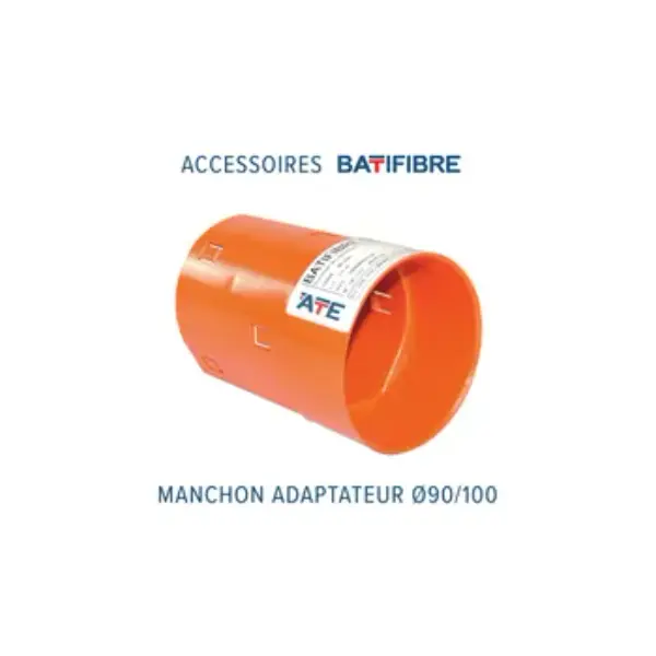 ADAPTATEUR DN090 SORTIE DN100 - BATIFIBRE ou BATIDRAIN- PVC - ATEC