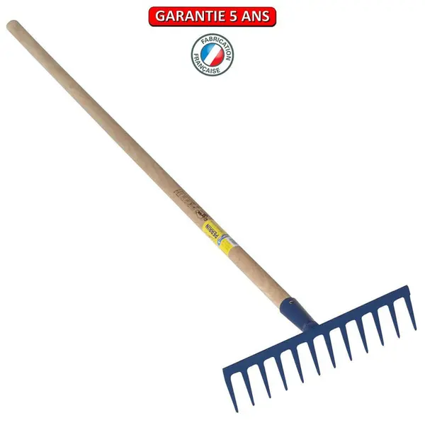 Râteau 12 dents droites emmanché 1,65m - PERRIN