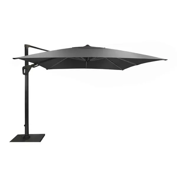 Parasol déporté Elios Sunbrella® orientable alu/sunbrella - grey/graphite 119 - PROLOISIRS