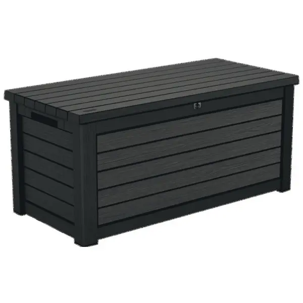 Coffre de jardin en polypropylène "Northwood" gris anthracite 623L