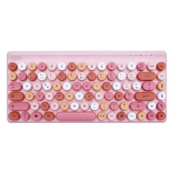Clavier sans fil touche ronde Homday Xpert bleu ou rose (2 modèles)