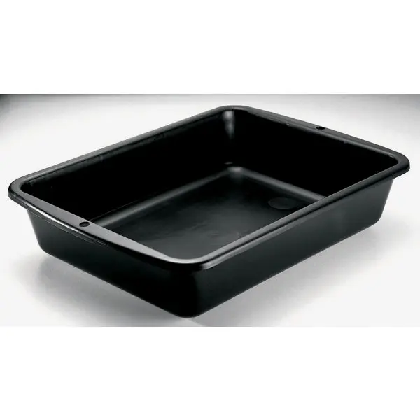Auge plastique rectangulaire noir 10 L