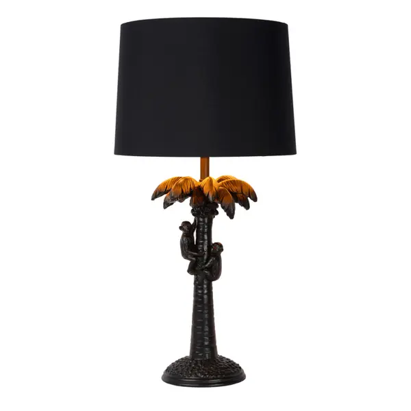 Lampe à poser Coconut noire et dorée E27 40 W LUCIDE