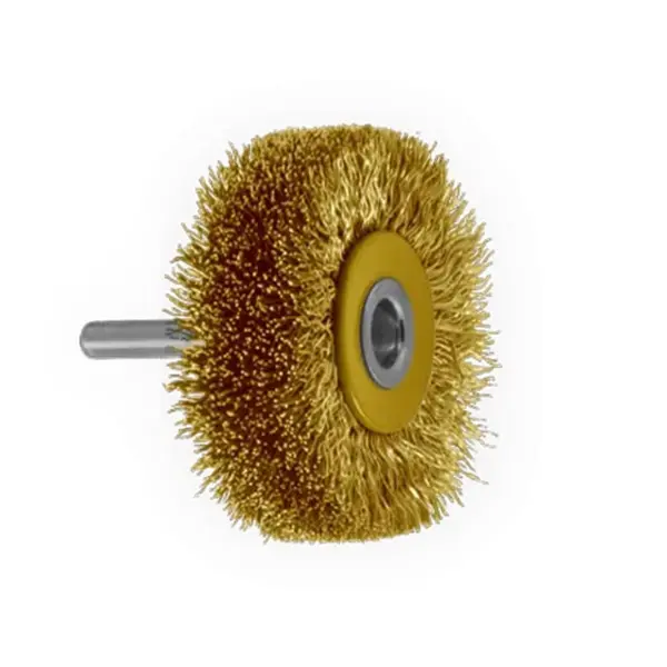 Brosse Circ. Tige De 6 Mm D50Mm Ép.17 Mm Laiton Ondulé 0,20Mm Osborn