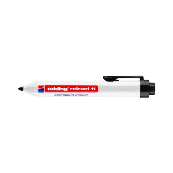 Marqueur Permanent Noir Retract 11 Edding