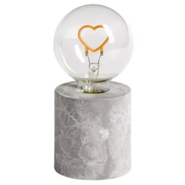 Ampoule déco LED sur socle coeur