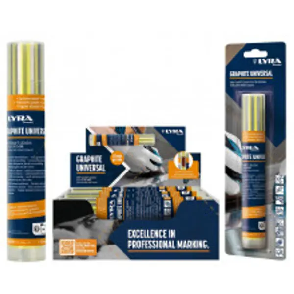 Mines lyra dry giant Etui de 12 mines graphite 2B - LYRA