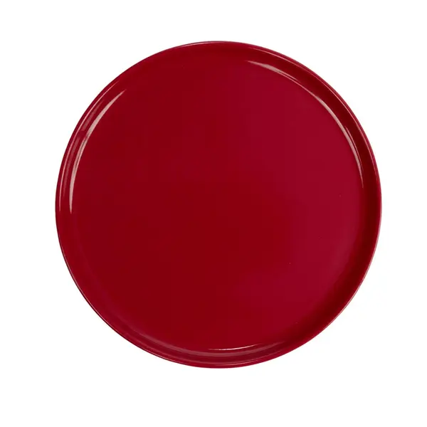 Assiette à dessert ronde Nordic porcelaine rouge Ø22cm