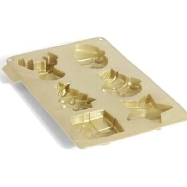 Moule silicone 6 formes de Noël 27x19xH2cm